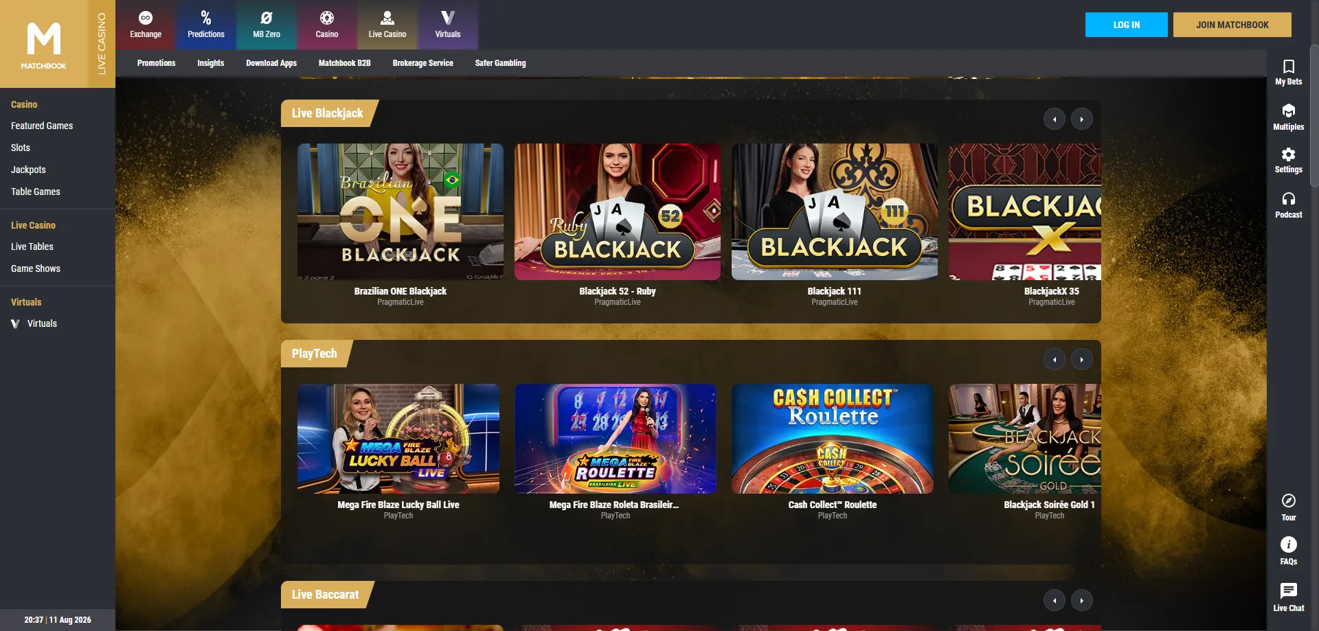 Matchbook Casino bono de bienvenida 250% hasta €3000 más giros gratis
